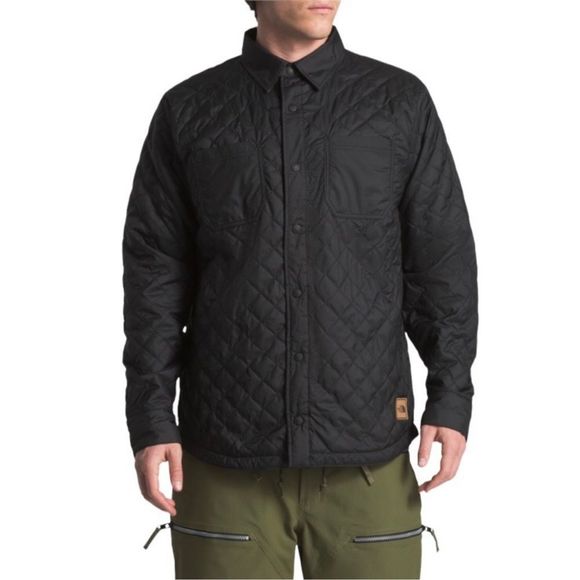 The North Face Other - North Face Reversible Fort Point Quilted Flannel Jacket Black/Grey Size Medium